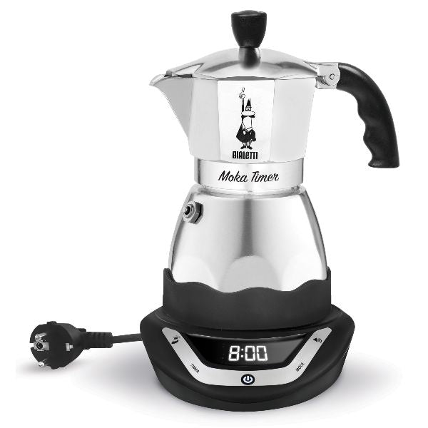 BIALETTI Cafetière italienne électrique 6 tasses - Moka Timer - 1