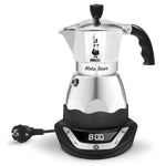BIALETTI Cafetière italienne électrique 6 tasses - Moka Timer - 1