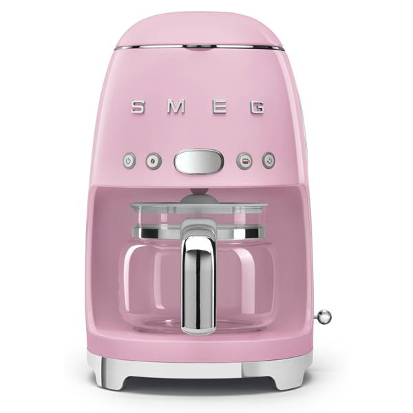 SMEG Cafetière filtre 10 tasses programmable Rose - Années 50 - DCF02PGEU - 2