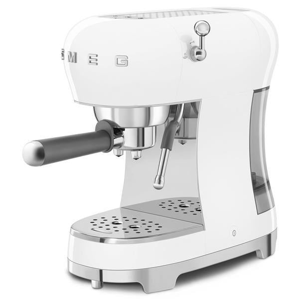 SMEG Machine Expresso Blanche - Années 50 - ECF02WHEU - 2