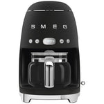 SMEG Cafetière filtre 10 tasses programmable Noir Mat - Années 50 - DCF02BLMEU - 2