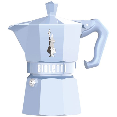 BIALETTI Cafetière italienne 3 tasses Bleu Pastel - Moka Exclusive - 1
