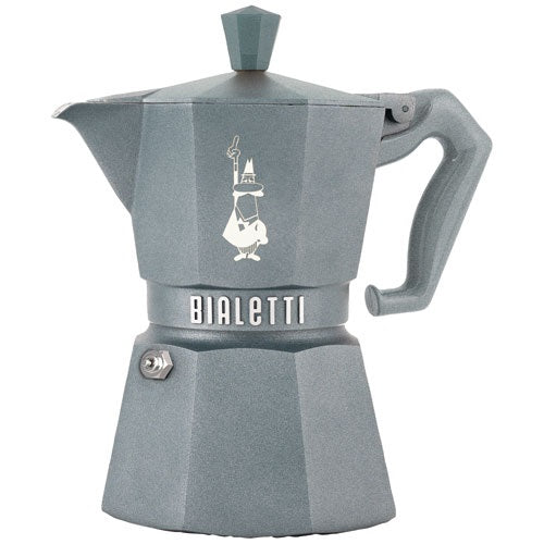 BIALETTI Cafetière italienne 3 tasses Gris Silver - Moka Exclusive Octogonal - 1