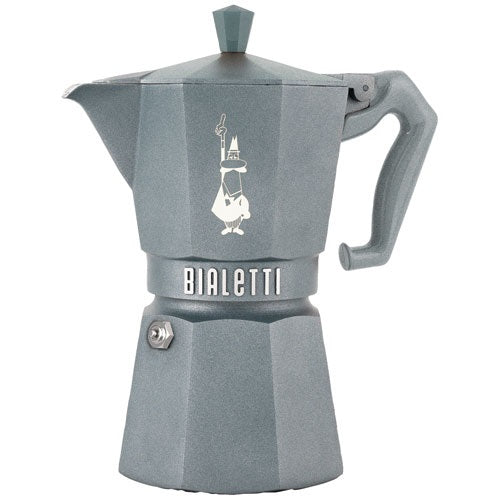 BIALETTI Cafetière italienne 6 tasses Gris Silver - Moka Exclusive Octogonal - 1