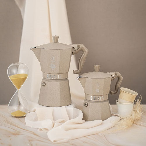 BIALETTI Cafetière italienne 3 tasses Sable du Désert - Moka Exclusive Octogonal - 3