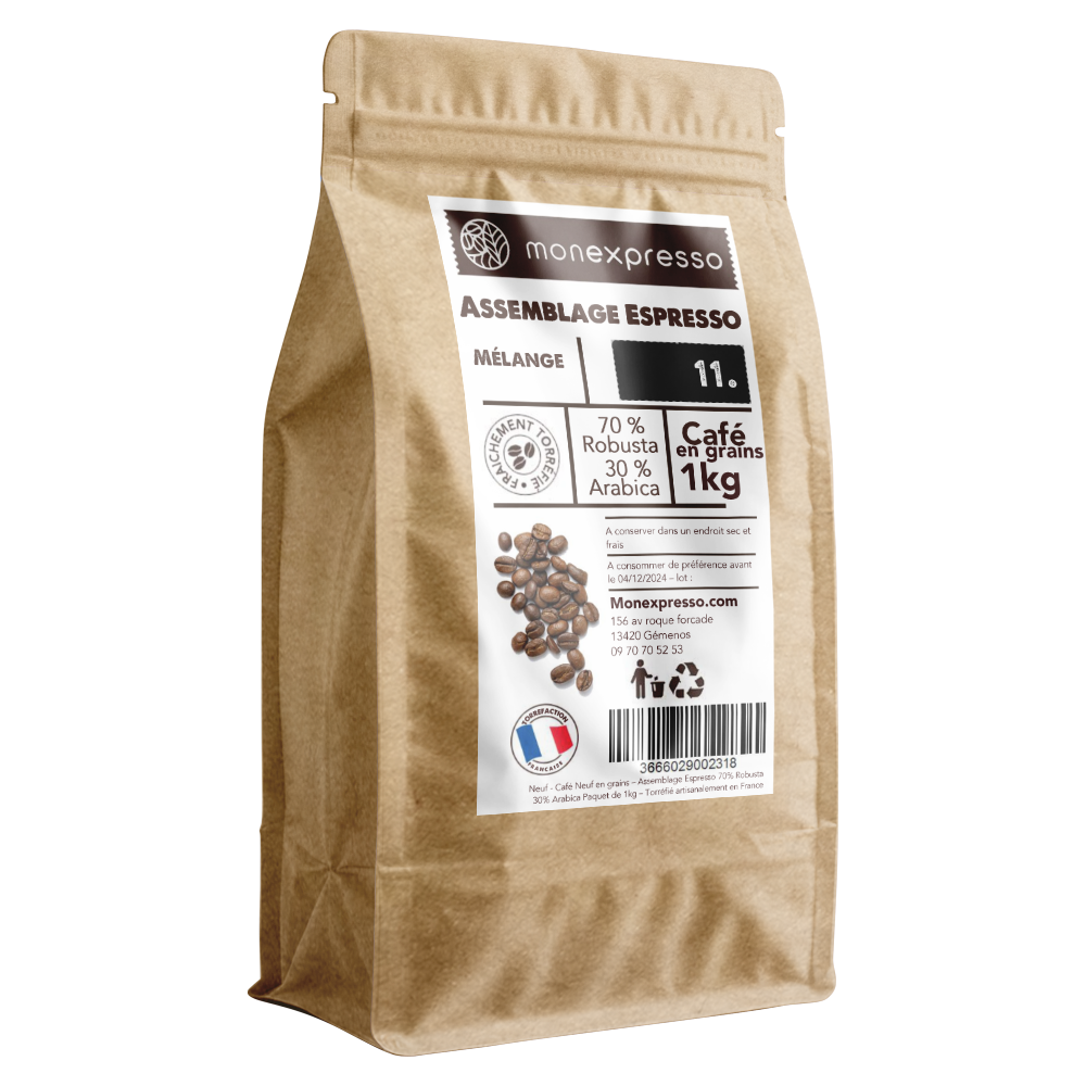 Café En Grains - Assemblage Espresso - 70% Robusta 30% Arabica