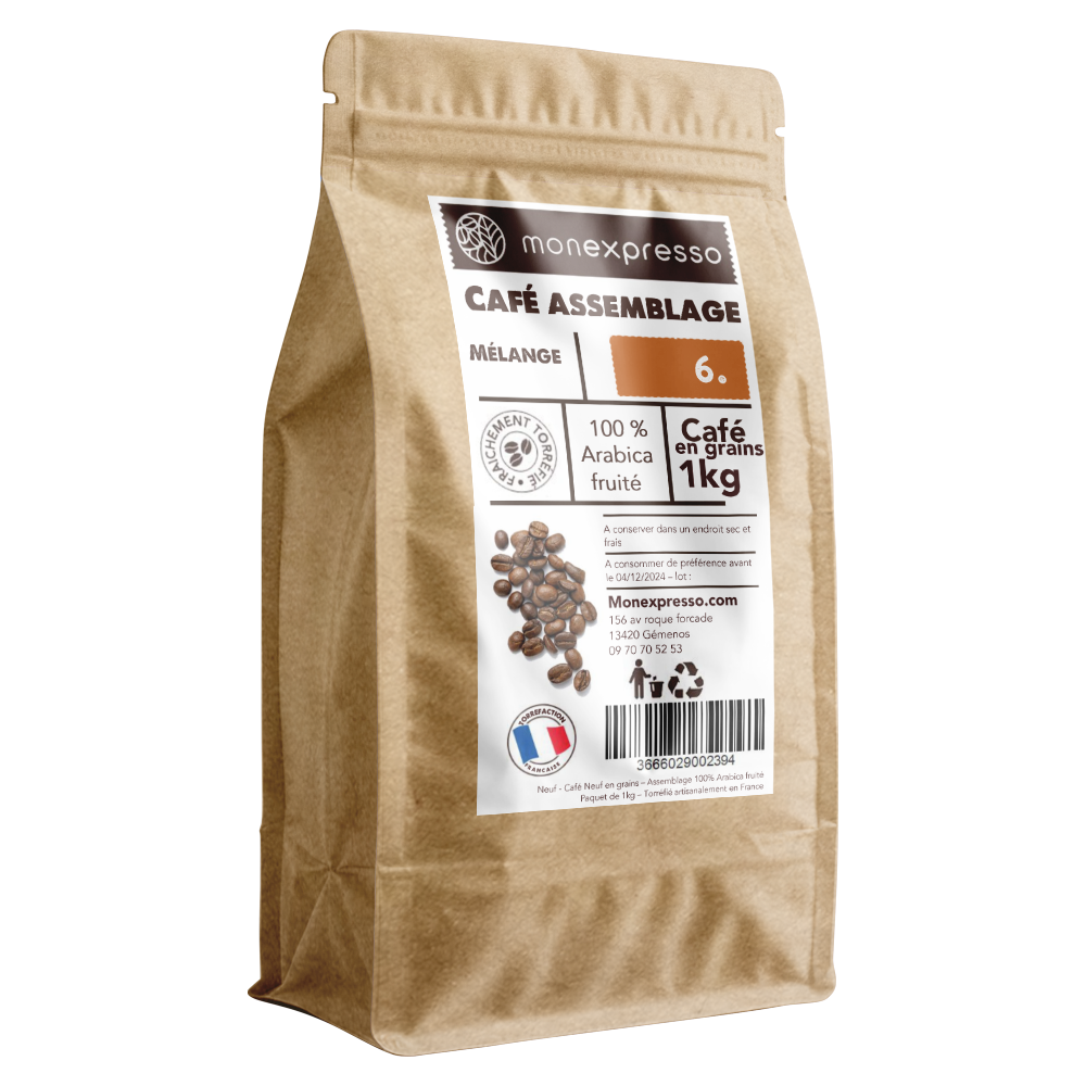 Café En Grains - Assemblage - Mélange Fruité 100% Arabica
