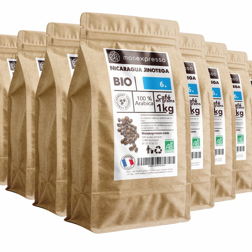 Café En Grains - Pure Origine - Nicaragua Bio (10Kg Vente En Gros)