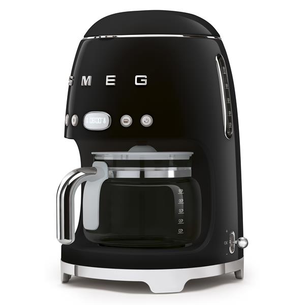 SMEG Cafetière filtre 10 tasses programmable Noir - Années 50 - DCF02BLEU - 1
