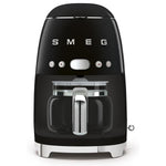 SMEG Cafetière filtre 10 tasses programmable Noir - Années 50 - DCF02BLEU - 2