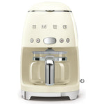 SMEG Cafetière filtre 10 tasses programmable Crème - Années 50 - DCF02CREU - 2