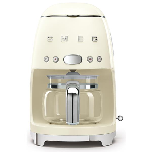 SMEG Cafetière filtre 10 tasses programmable Crème - Années 50 - DCF02CREU - 2