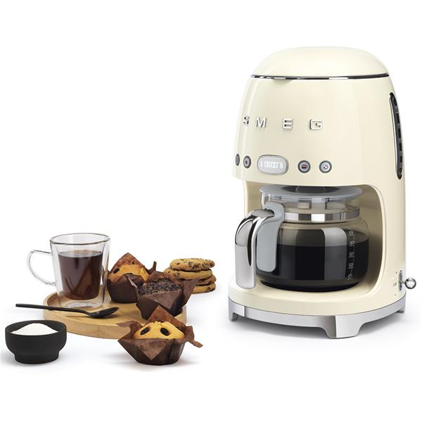 SMEG Cafetière filtre 10 tasses programmable Crème - Années 50 - DCF02CREU - 4