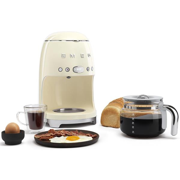SMEG Cafetière filtre 10 tasses programmable Crème - Années 50 - DCF02CREU - 5