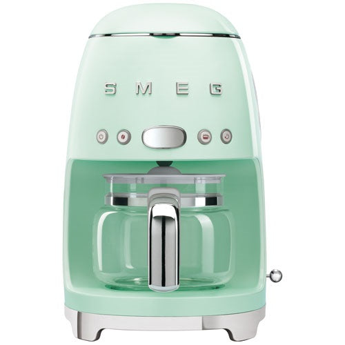 SMEG Cafetière filtre 10 tasses programmable Vert d'Eau - Années 50 - DCF02PGEU - 2
