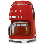 SMEG Cafetière filtre 10 tasses programmable Rouge - Années 50 - DCF02RDEU - 1