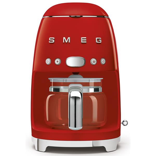 SMEG Cafetière filtre 10 tasses programmable Rouge - Années 50 - DCF02RDEU - 2