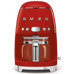 SMEG Cafetière filtre 10 tasses programmable Rouge - Années 50 - DCF02RDEU - 2
