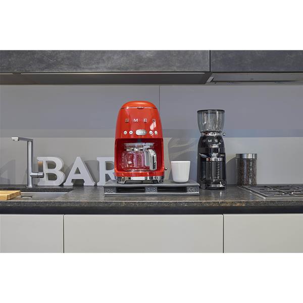 SMEG Cafetière filtre 10 tasses programmable Rouge - Années 50 - DCF02RDEU - 4
