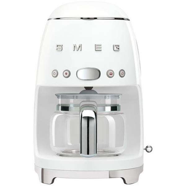 SMEG Cafetière filtre 10 tasses programmable Blanche - Années 50 - DCF02WHEU - 1