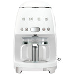 SMEG Cafetière filtre 10 tasses programmable Blanche - Années 50 - DCF02WHEU - 1
