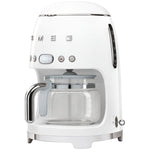 SMEG Cafetière filtre 10 tasses programmable Blanche - Années 50 - DCF02WHEU - 2