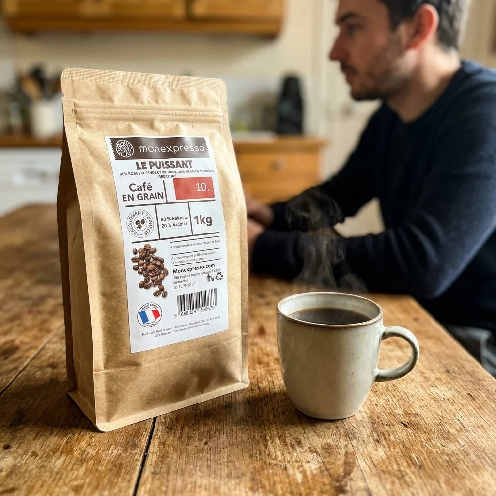 Café En Grains - Assemblage - Mélange Le Puissant Décaféiné