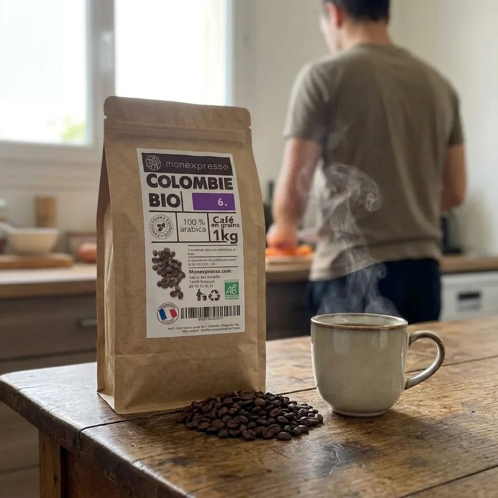 Café En Grains Bio - 4 Kg X Colombie 3 Kg X Nicaragua 3 Kg X Pérou Chanchamayo - 10 Kg Vente En Gros