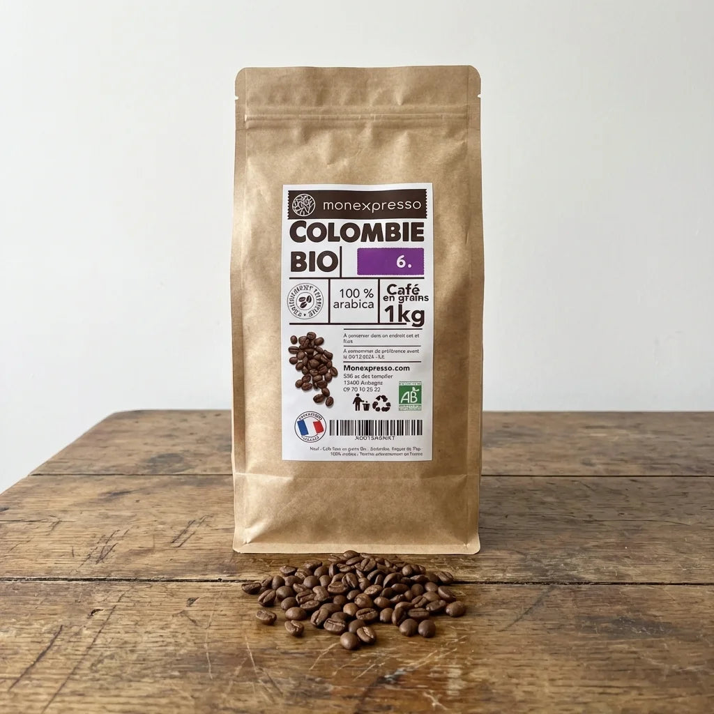 Café En Grains - Pure Origine - Colombie Bio (10Kg Vente En Gros)
