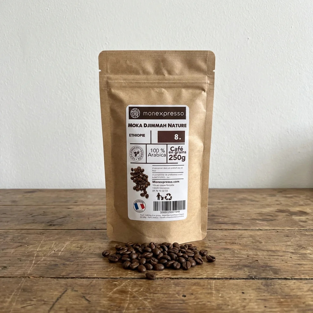 Café En Grains - Pure Origine -  Éthiopie Moka Djimmah Nature Grade 5