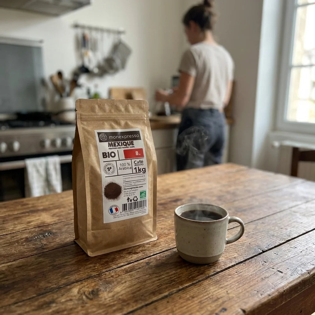 Café Moulu - Pure Origine - Mexique Equitable Bird Friendly Label Bio