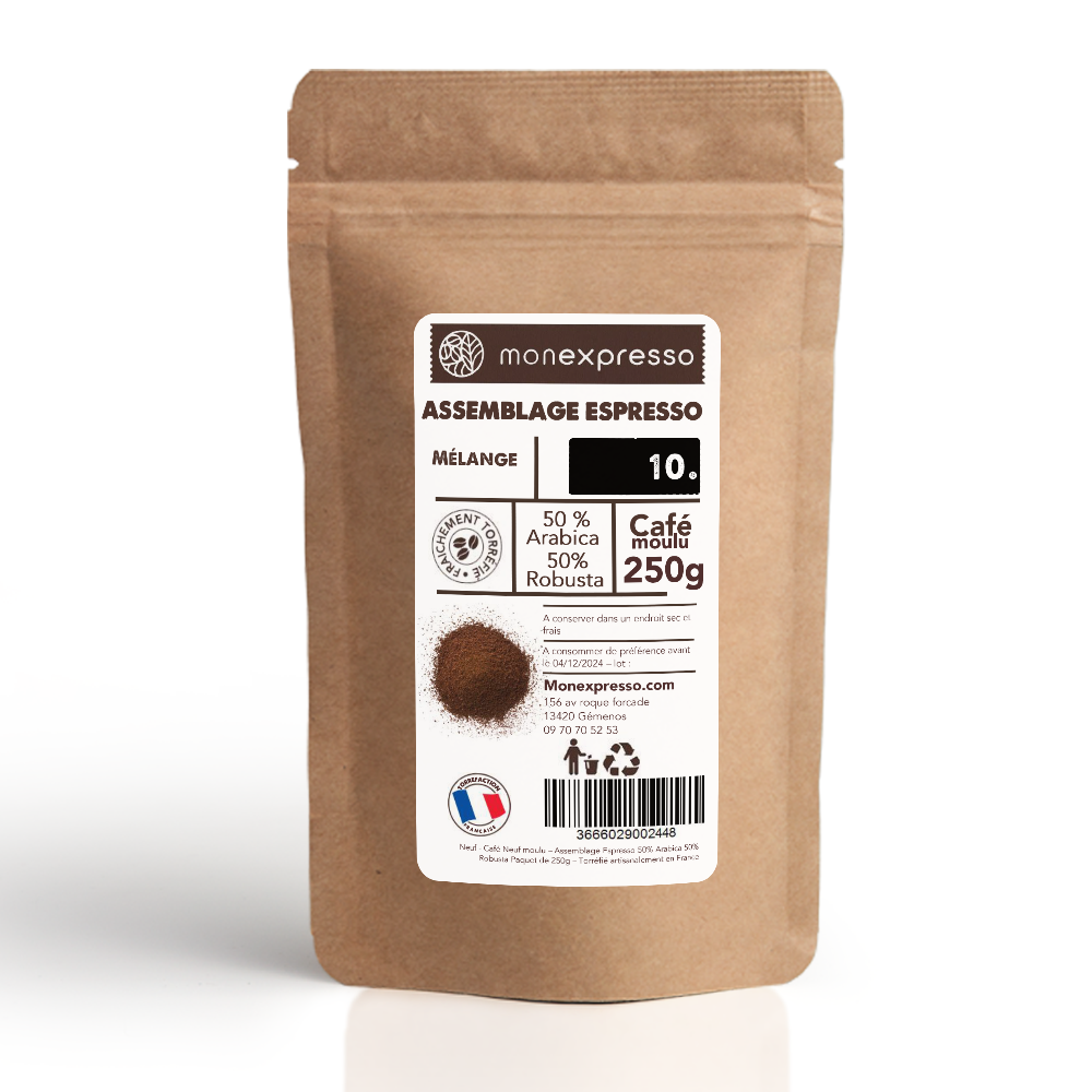 Café Moulu - Assemblage - Espresso 50% Arabica 50% Robusta