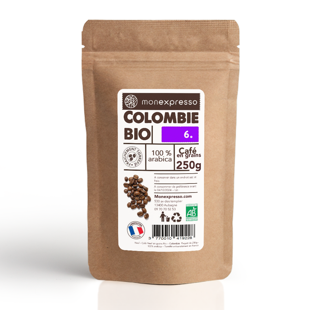 Café En Grains - Pure Origine -  Colombie Bio