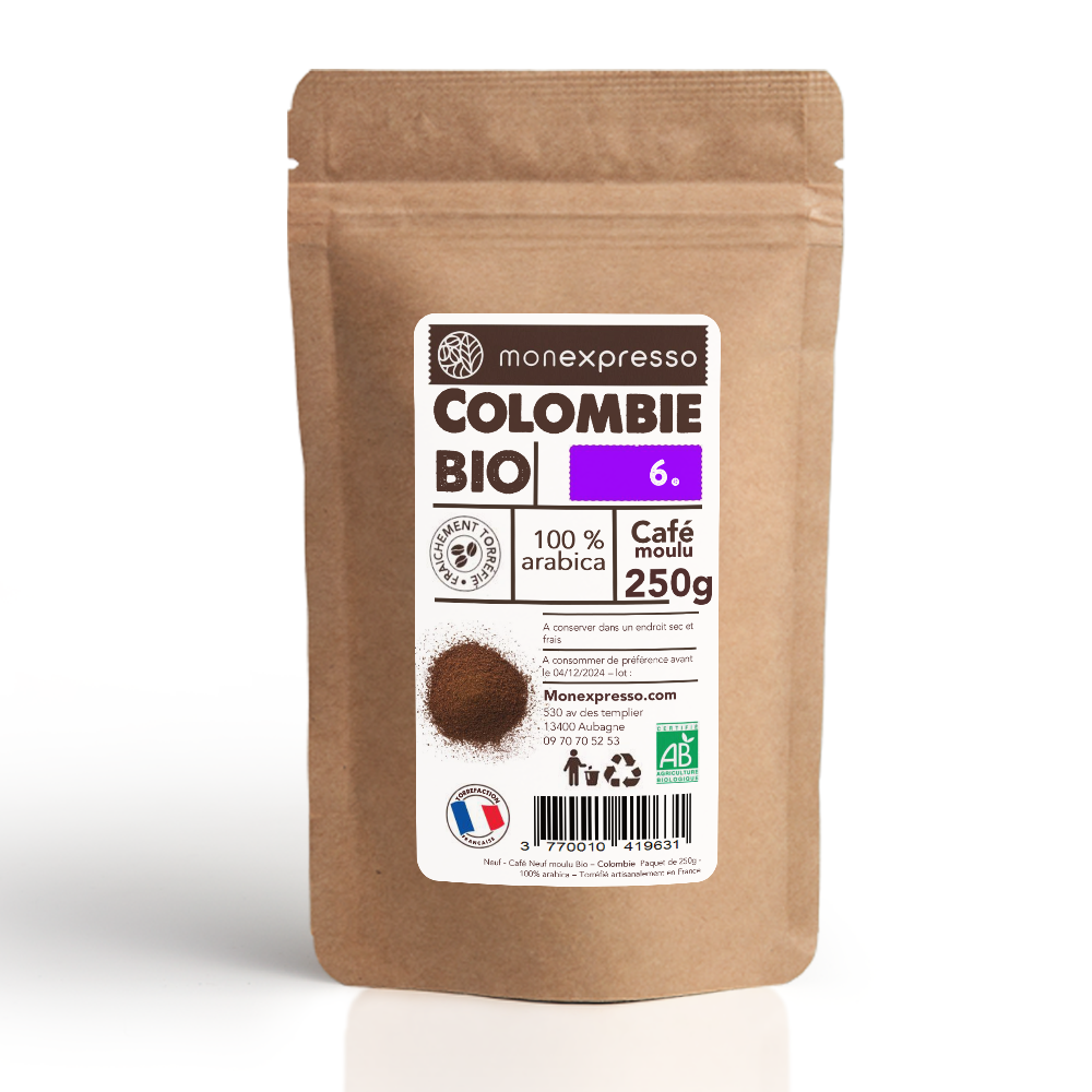 Café Moulu - Pure Origine - Colombie Bio