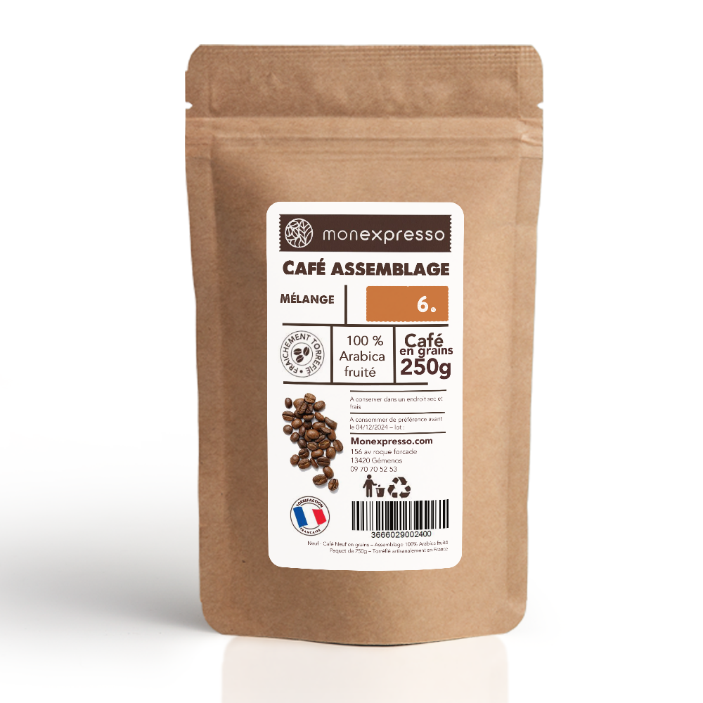 Café En Grains - Assemblage - Mélange Fruité 100% Arabica