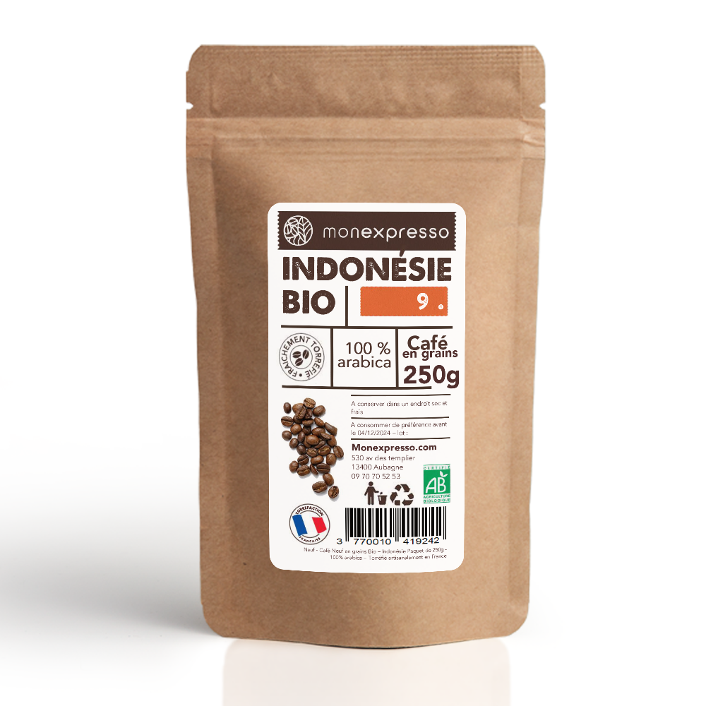Café En Grains - Pure Origine -  Indonésie Bio