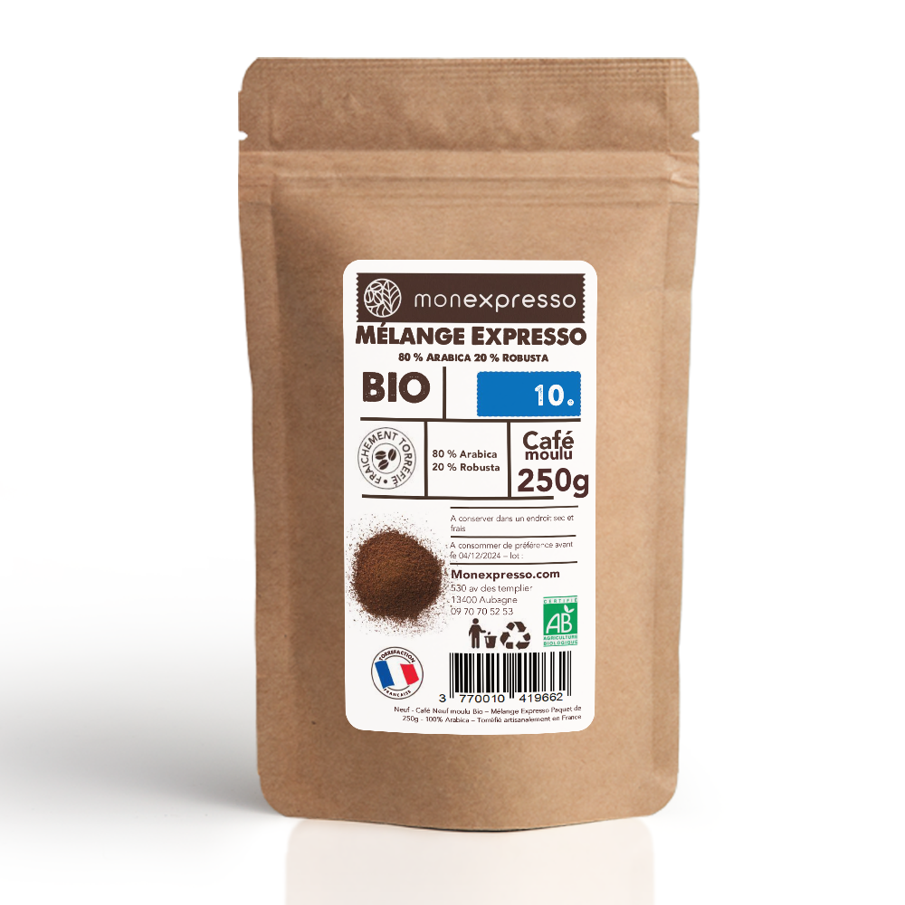 Café Moulu - Pure Origine - Mélange Expresso Bio