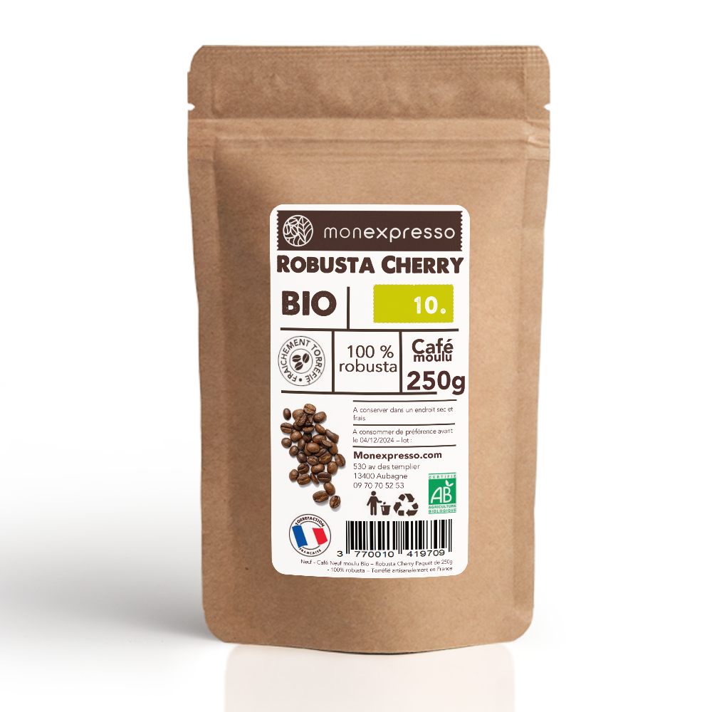 Café En Grains - Pure Origine -  Robusta Cherry Bio