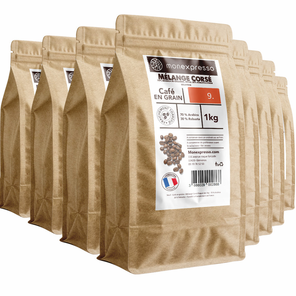 Café En Grains - Assemblage - Mélange Corsé Décaféiné