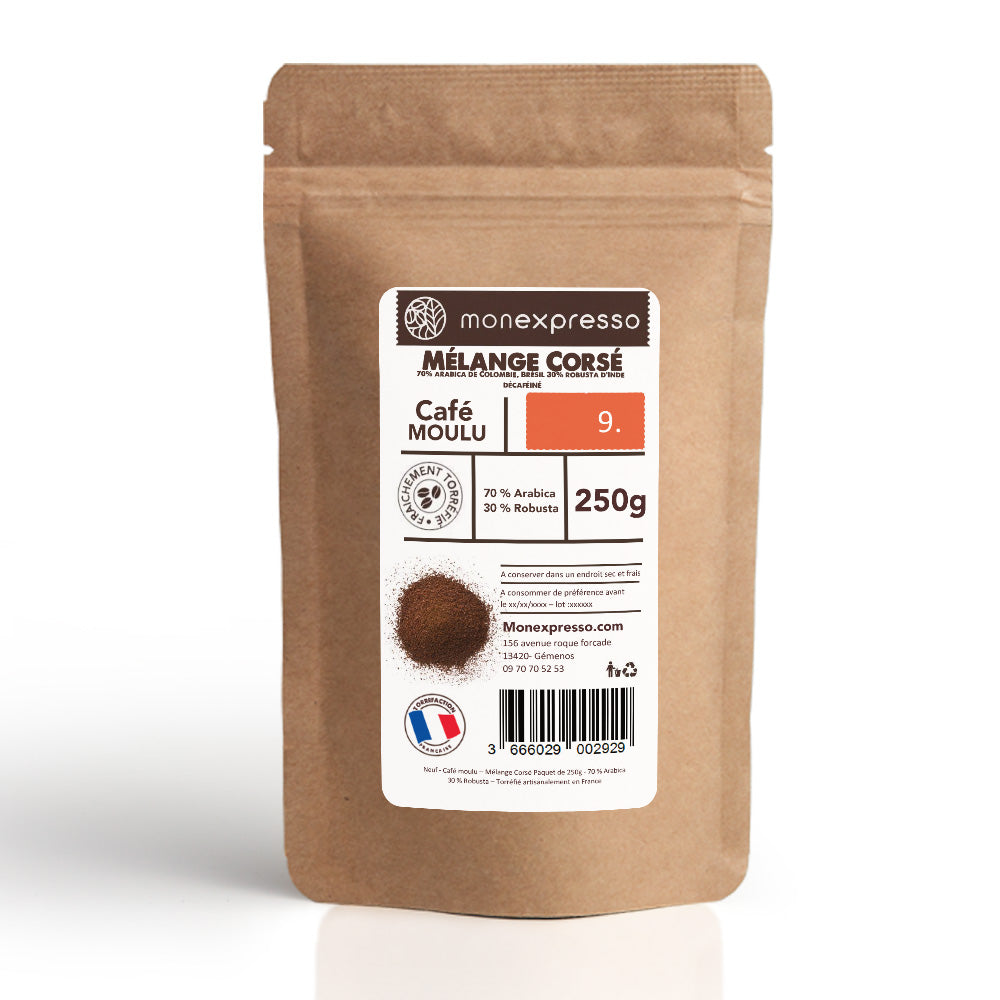 Café Moulu - Assemblage - Mélange Corsé Décaféiné