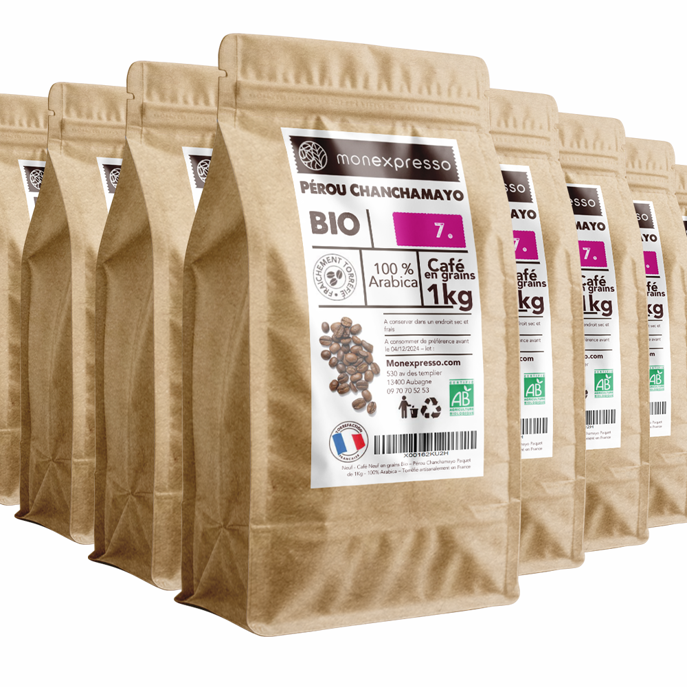 Café En Grains - Pure Origine - Pérou Chanchamayo Bio (10Kg Vente En Gros)