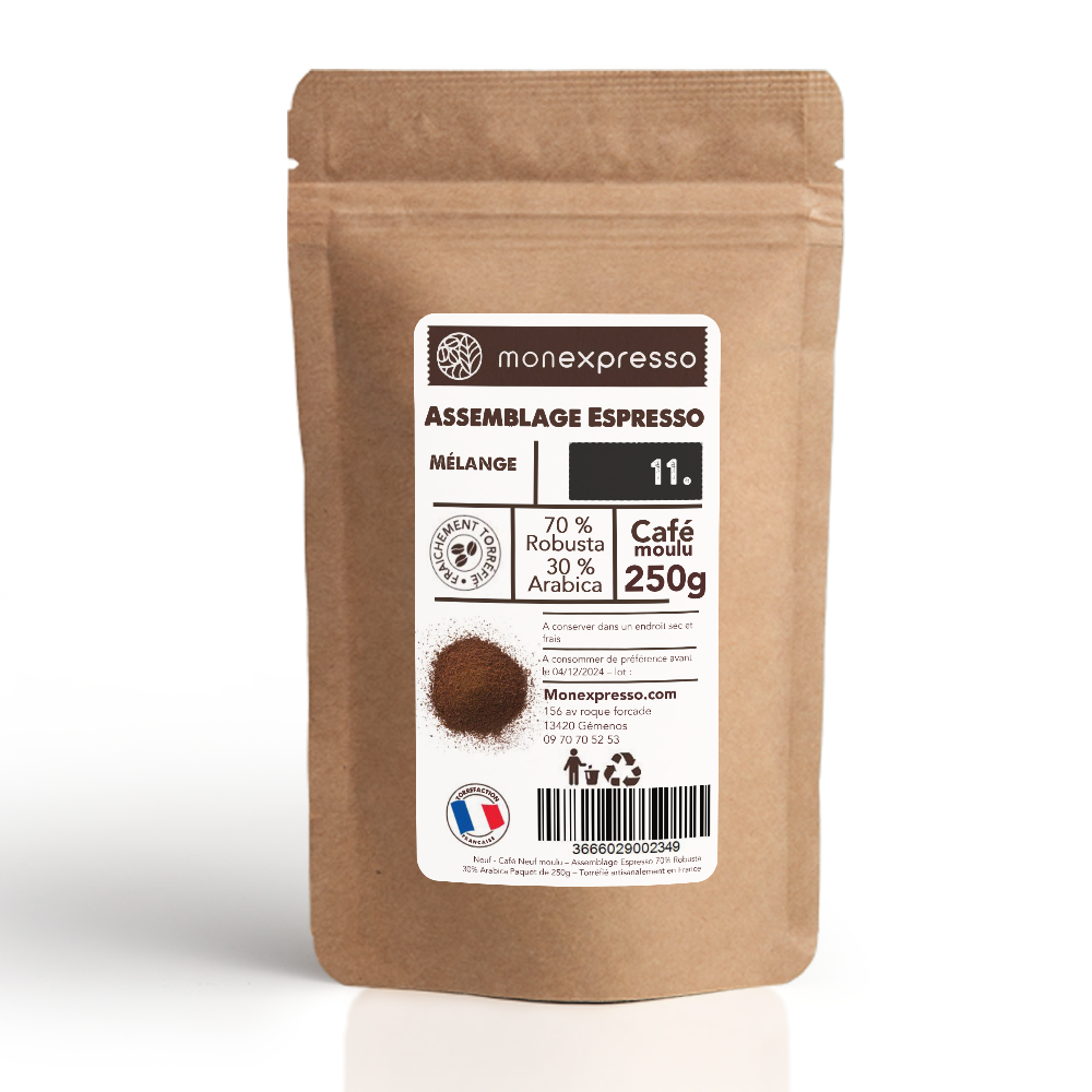 Café Moulu - Assemblage - Espresso - 70% Robusta 30% Arabica