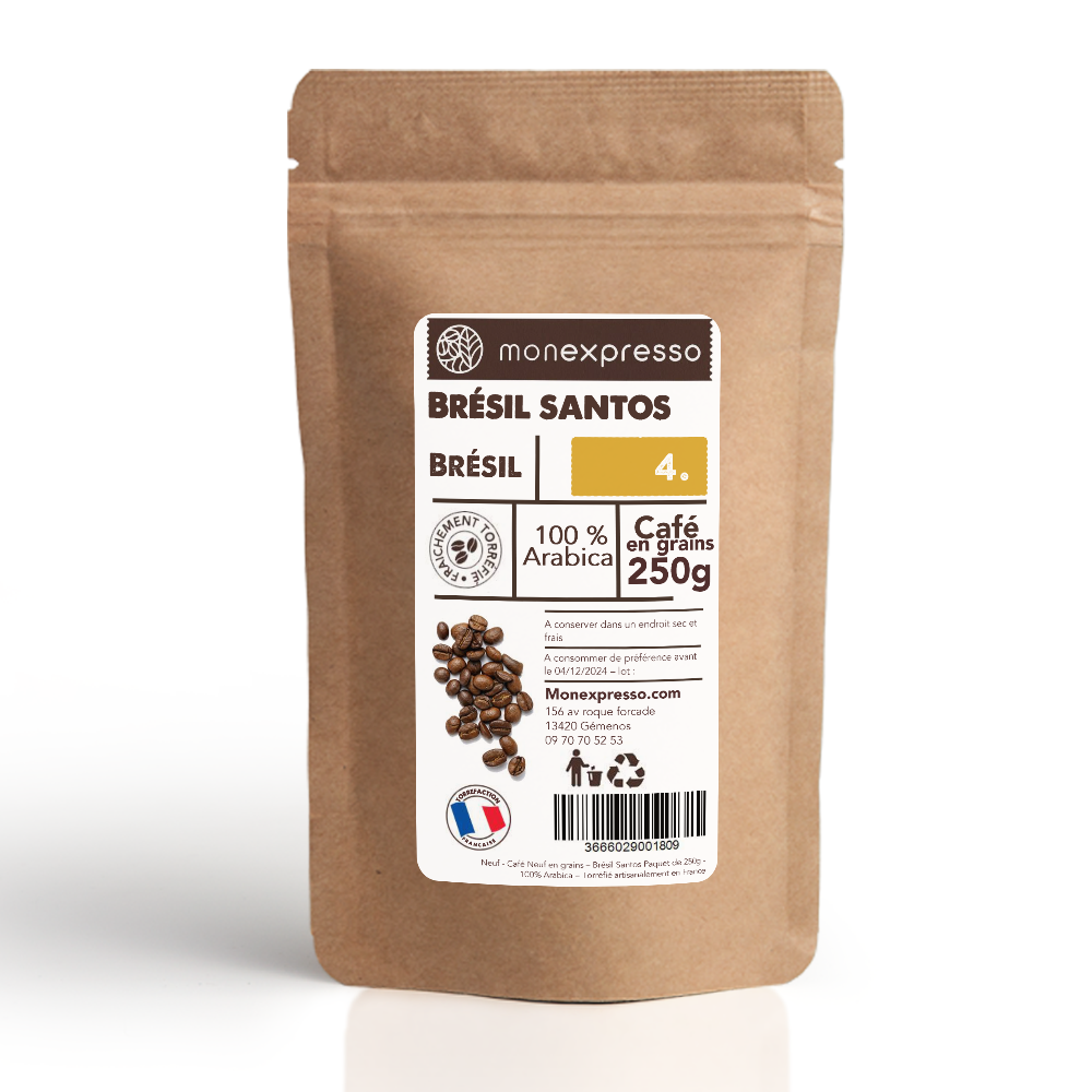 Café En Grains - Pure Origine - Brésil Santos
