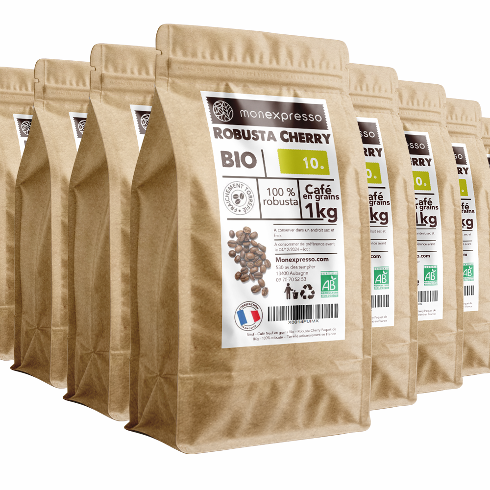 Café En Grains - Pure Origine -  Robusta Cherry Bio
